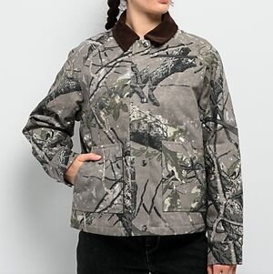 Thread & Supply Tree Torn Camo Work Jacket